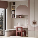 Trueliving 5 Door Sliding wardrobes Laminated Finish & PU Finish with Drawers 8Ft *2Ft *9Ft -2438.4MM X 609MM X 2743.2MM)